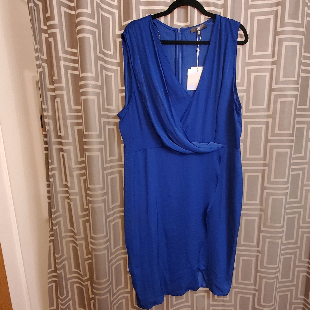 Wrap front dress